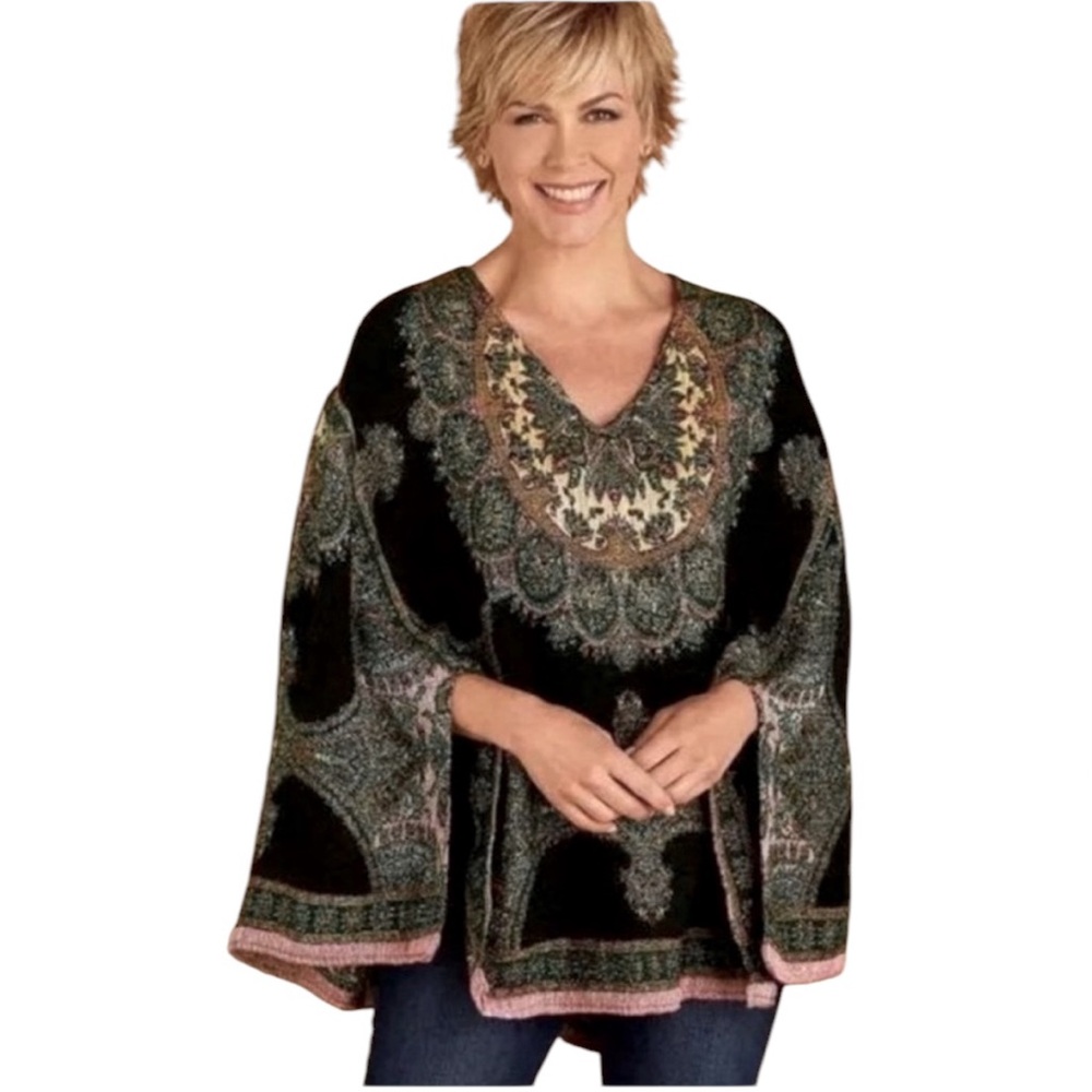 Soft Surroundings Tapestry Poncho (DM)